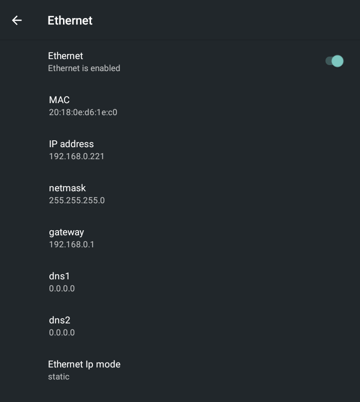 Image of DALION Companion Network Settings
